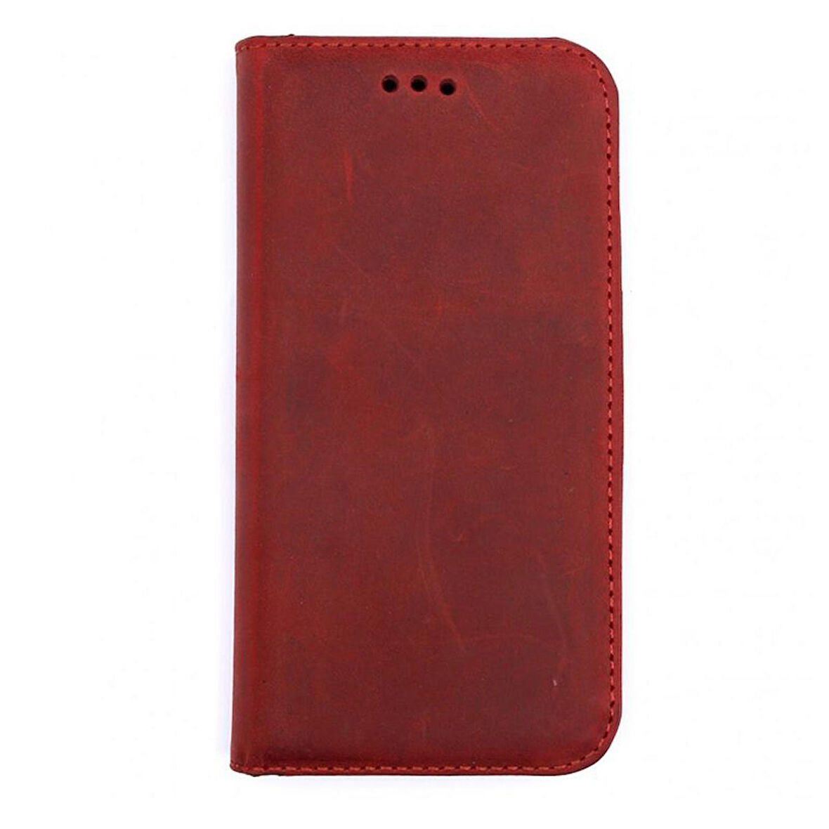 Gpack Apple iPhone 15 Plus Kılıf Hakiki Deri Cüzdan Gizli Mıktanıslı Kartivizitli