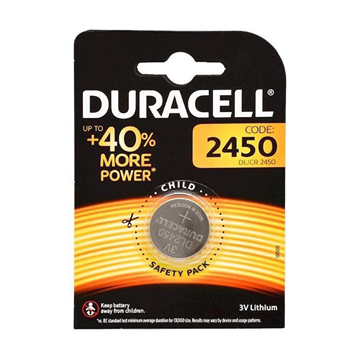 Duracell para Pil CR 2450     ( Tek Li Paket )