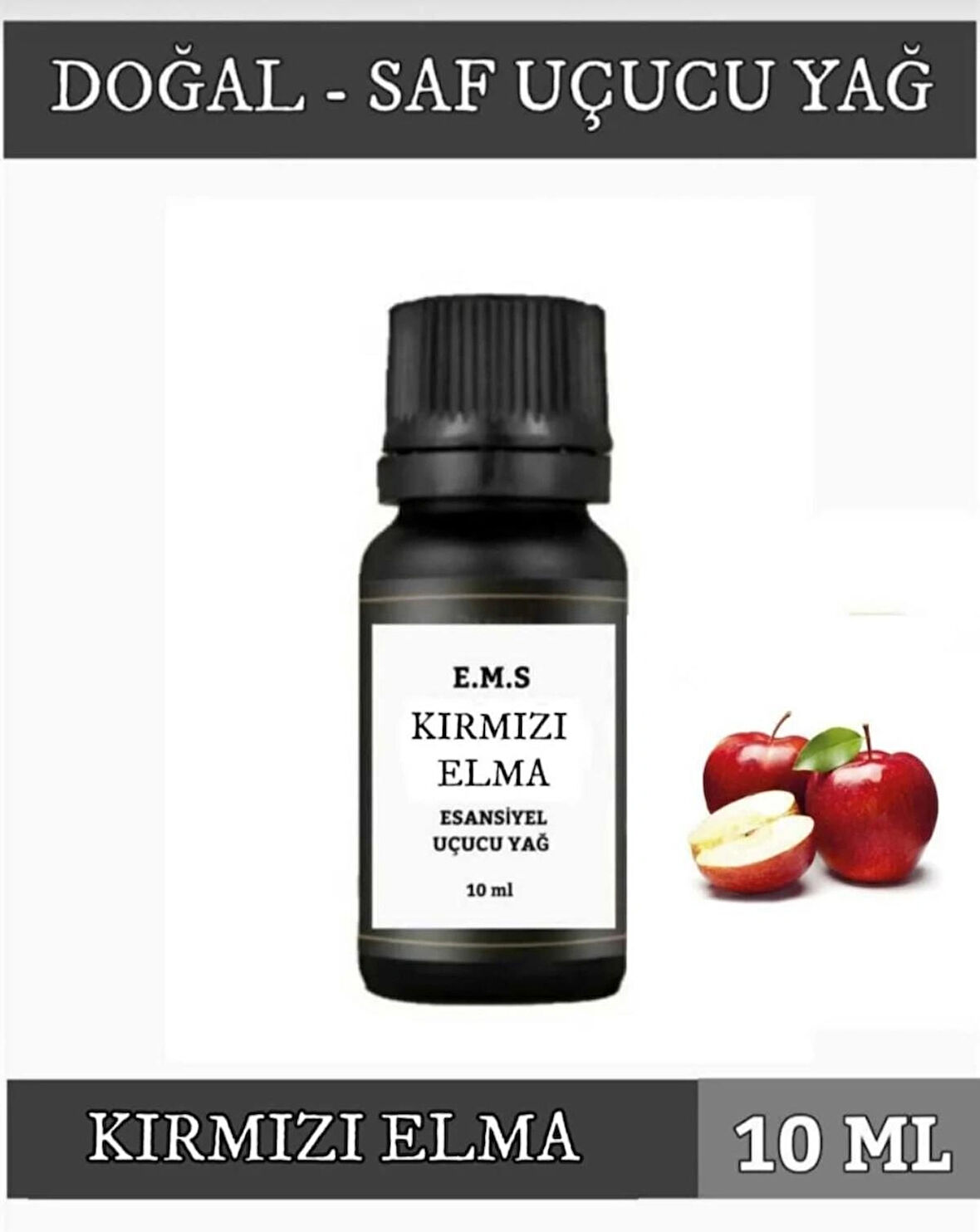 KIRMIZI ELMA Uçucu Yağ Buhurdanlık Esansı Oda Kokusu DİFÜZÖR Uçucu Esansiyel Yağ Buhur Yağı 10 ML.