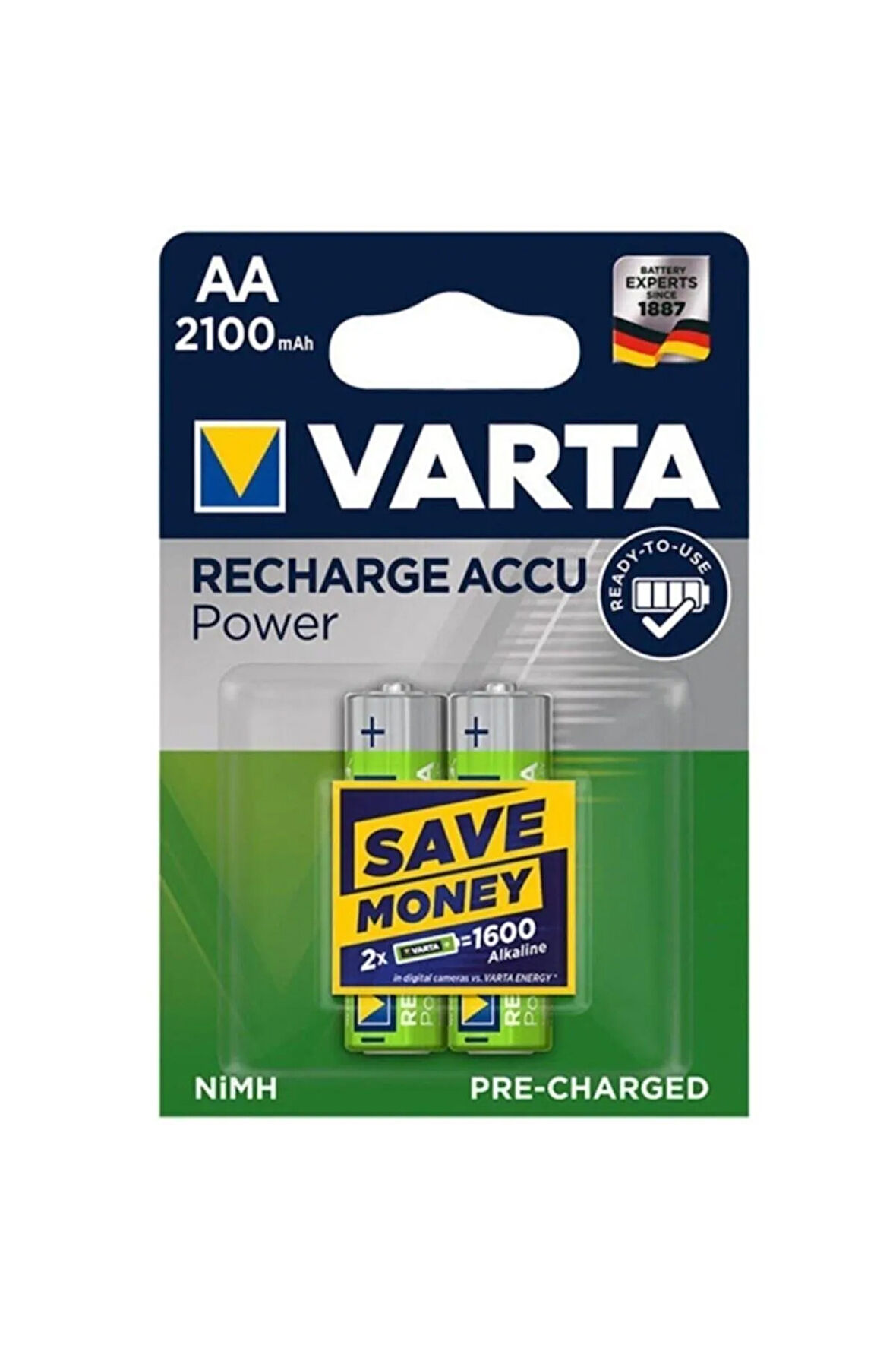 Şarj Edilebilir Aa Kalem Pil 2 Li Paket 2100 Mah