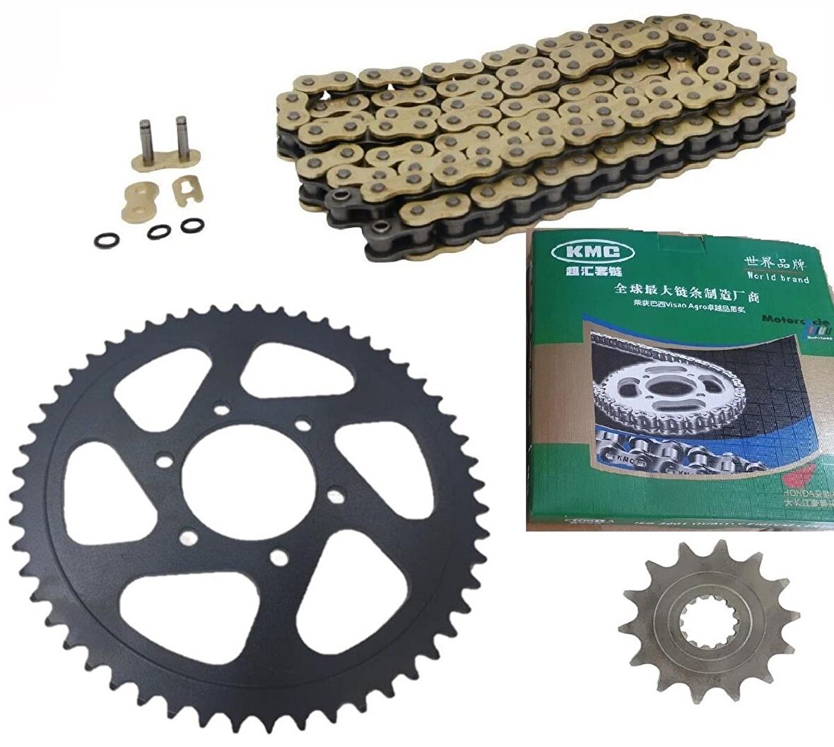 CF MOTO NK 400 ORİNGLİ ZİNCİR DİŞLİ SETİ KMC GOLD ZİNCİR -ARASMOTO