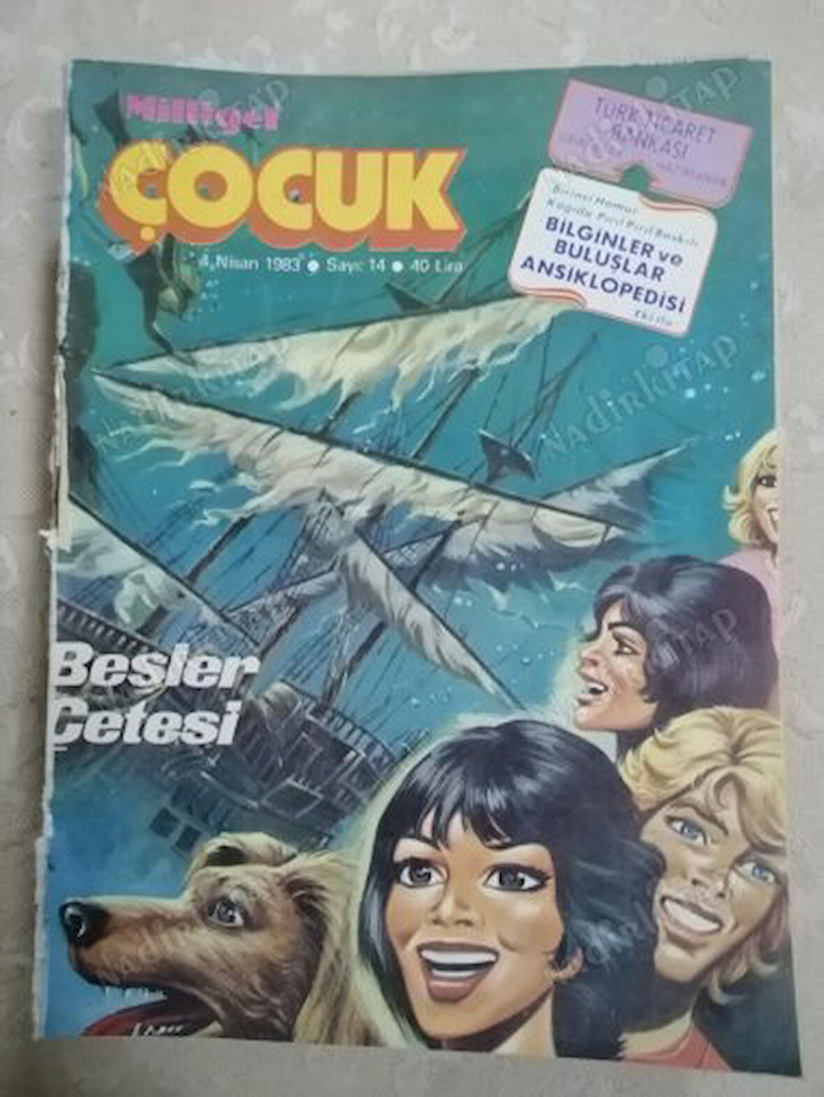 MİLLİYET ÇOCUK Dergisi 4 NİSAN 1983 Sayı: 14 (Bilginler Ve Buluşlar Ansiklopedisi  Ekİ Ortasındadır)