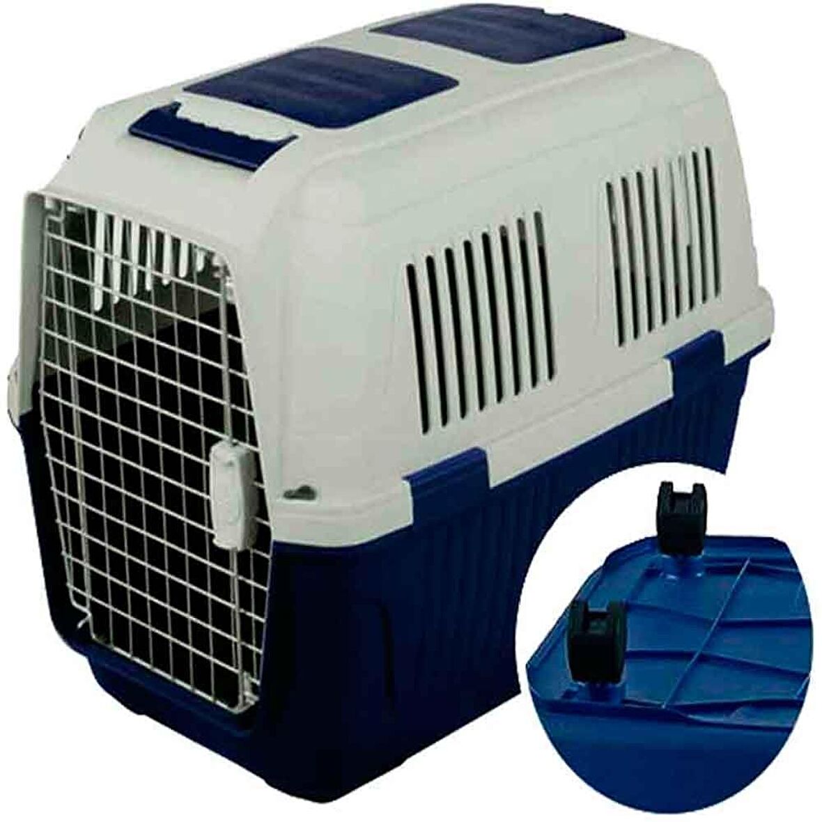 Strong Pet Kedi Köpek Taşıma Çantası Tekerlekli Lacivert 82x57x60 cm