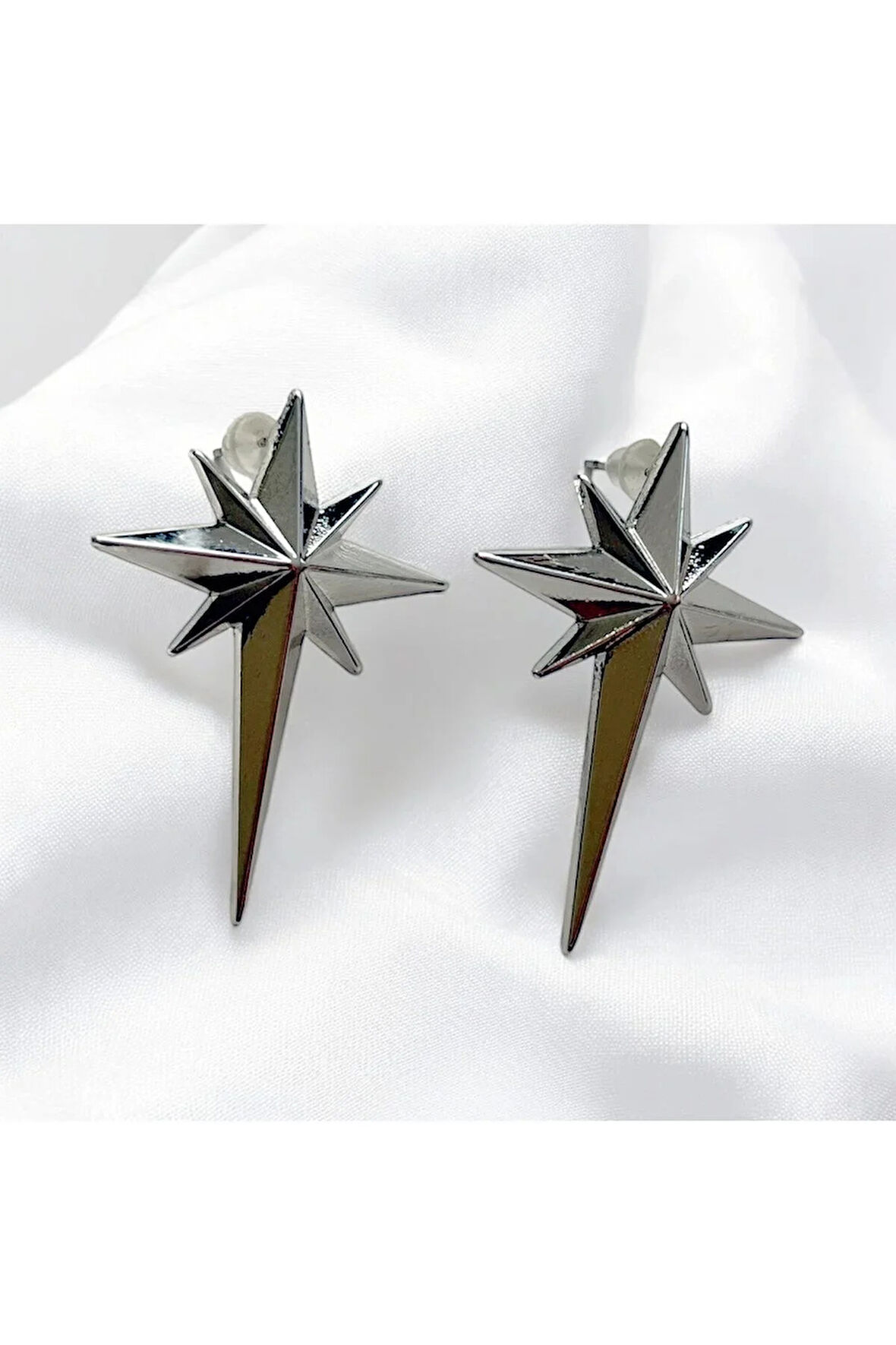 Silver Kuzey Yıldızı Küpe