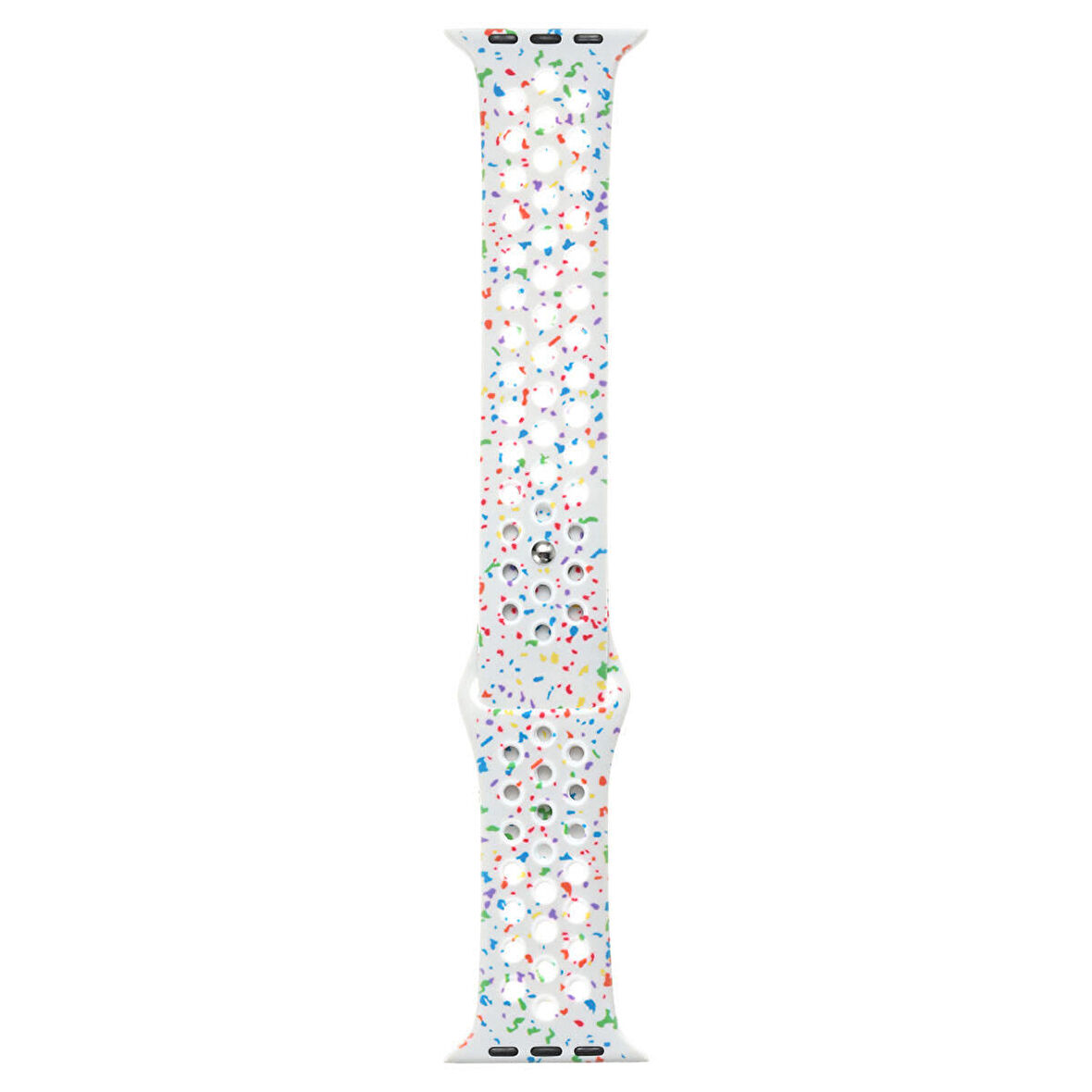 Gpack Apple Watch Series 8 41mm Kordon Delikli Çift Renk 2023 Seri Silikon
