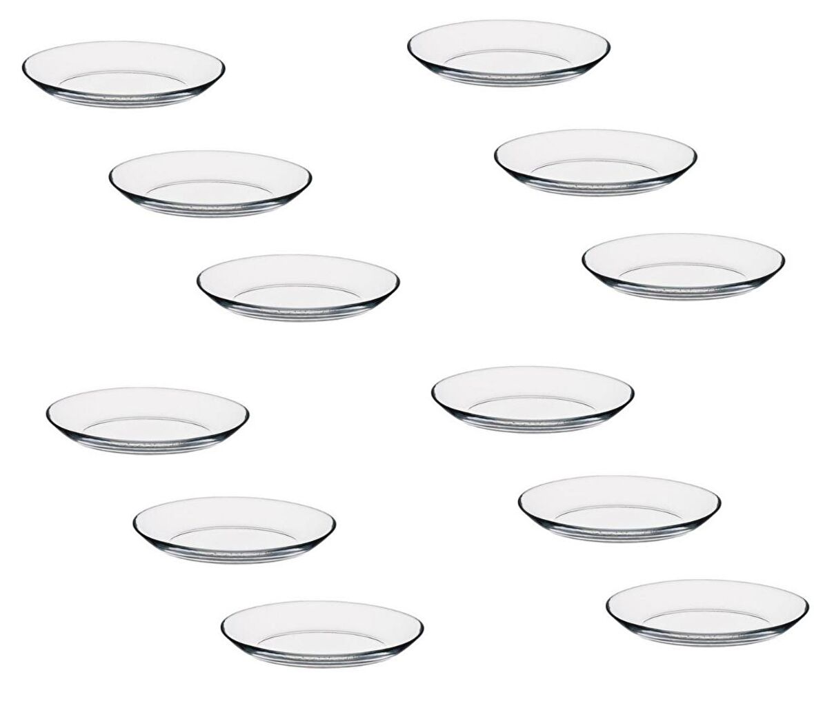 Paşabahçe invitation 12 li mini kayık tabak - kahvaltılık çerezlik 17x13cm.