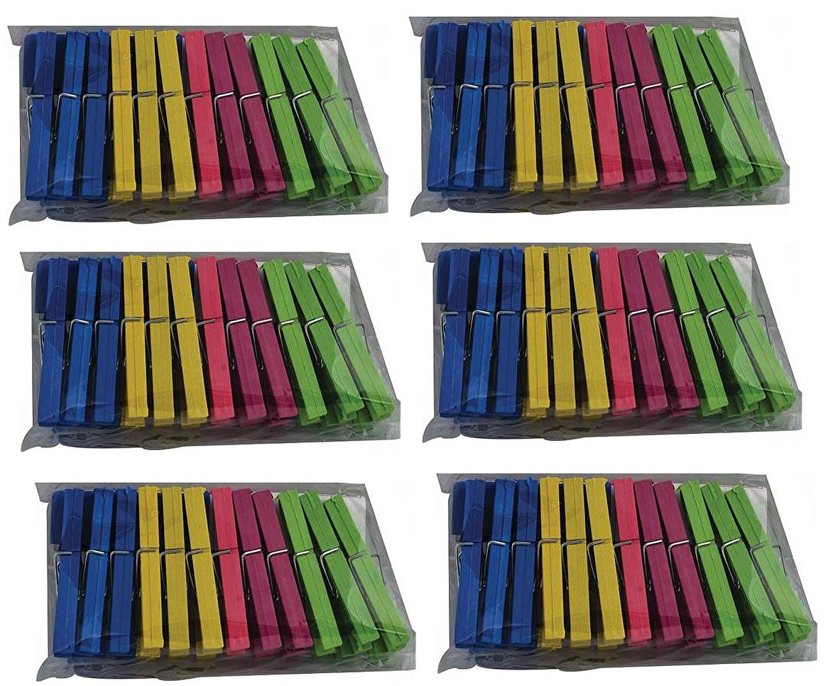 Emr çamaşır mandalı - plastik mandal 24X6=144 lü