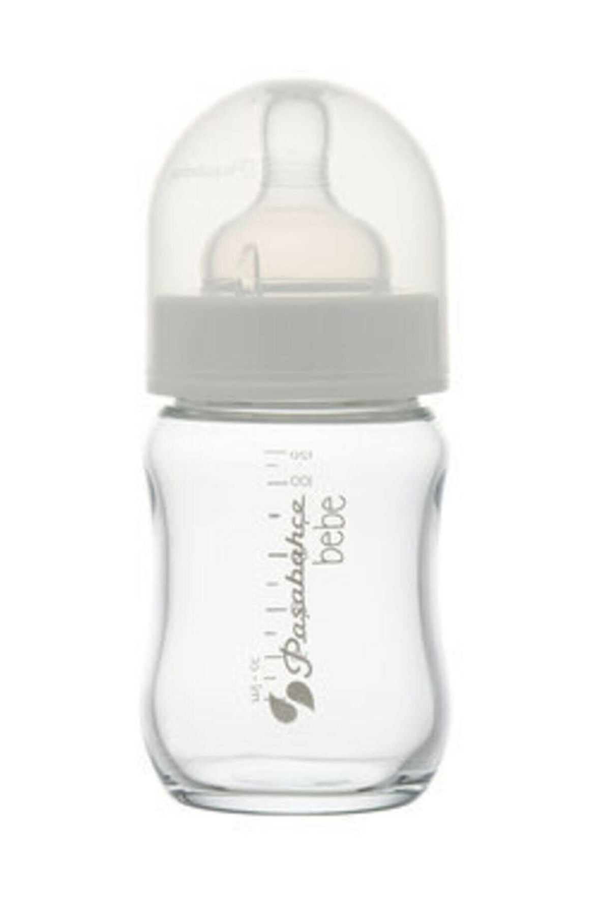 Paşabahçe borcam emzikli cam biberon 120 ml.