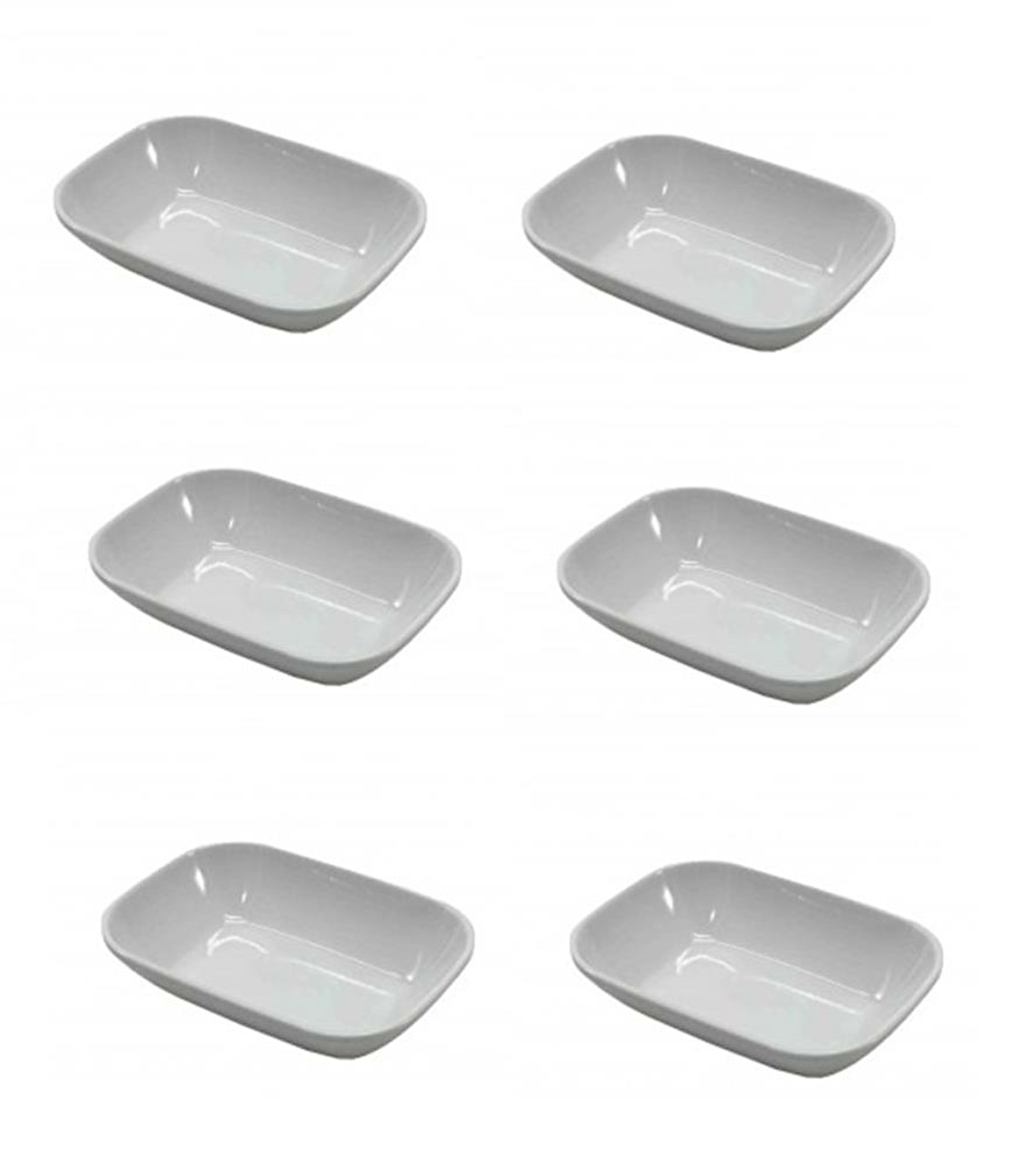 Emr kırılmaz melamin 6 lı büyük boy kahvaltılık - meze tabağı