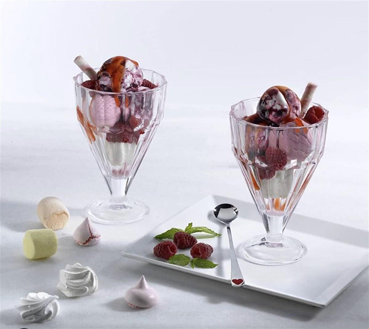 Paşabahçe kristal 4 lü  dondurmalık - dondurma servis kasesi 68136