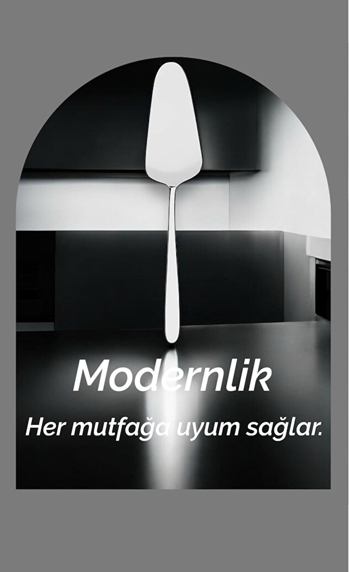 Nehir sultan servis spatula kürek - servis küreği 25,9 cm.