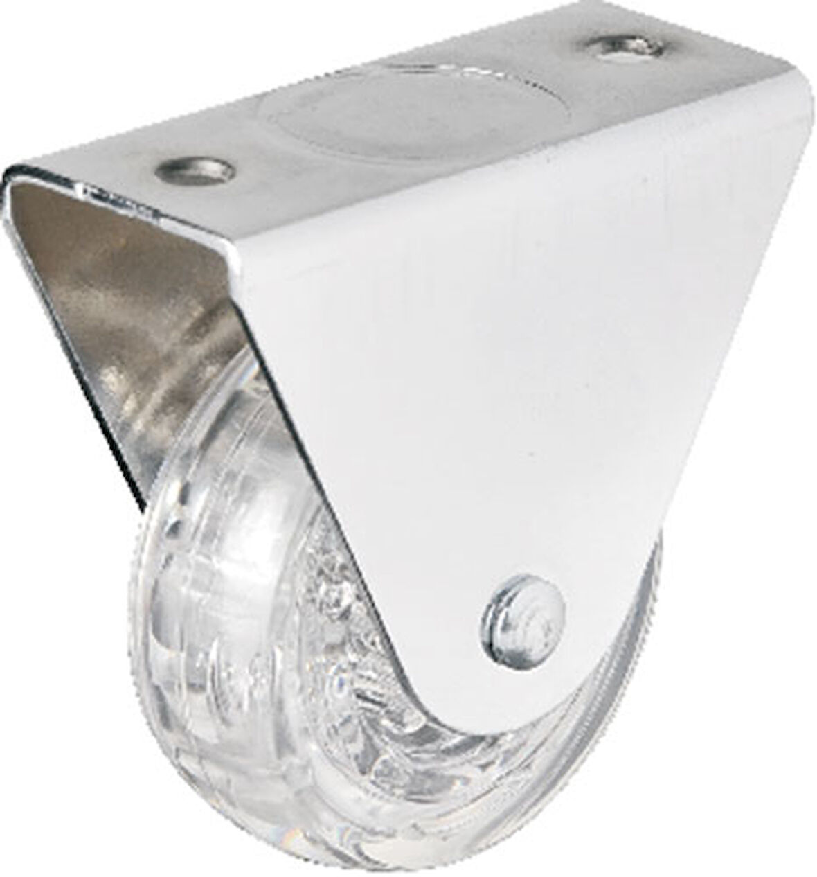 Hts 107 - 50'lik Sabit Şeffaf Makaralı Teker