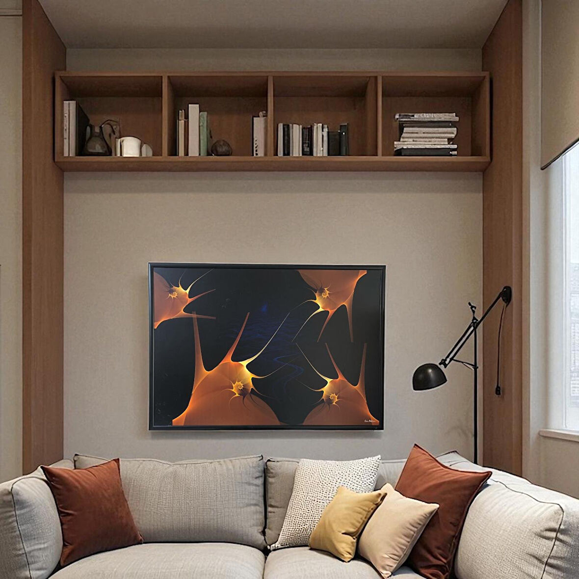 Dekoratif Soyut Tablo 70 x 100 cm CAN002 - Ev - Otel - Ofis - Hastahane - Kafe - Restourant Dekorasyonu