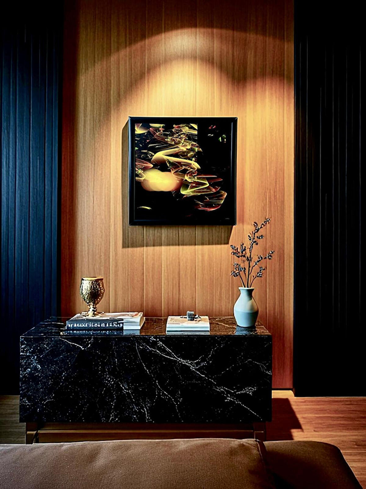 Dekoratif Soyut Tablo 40 x 40 cm CAN202 - Ev - Otel - Ofis - Hastahane - Kafe - Restourant Dekorasyonu