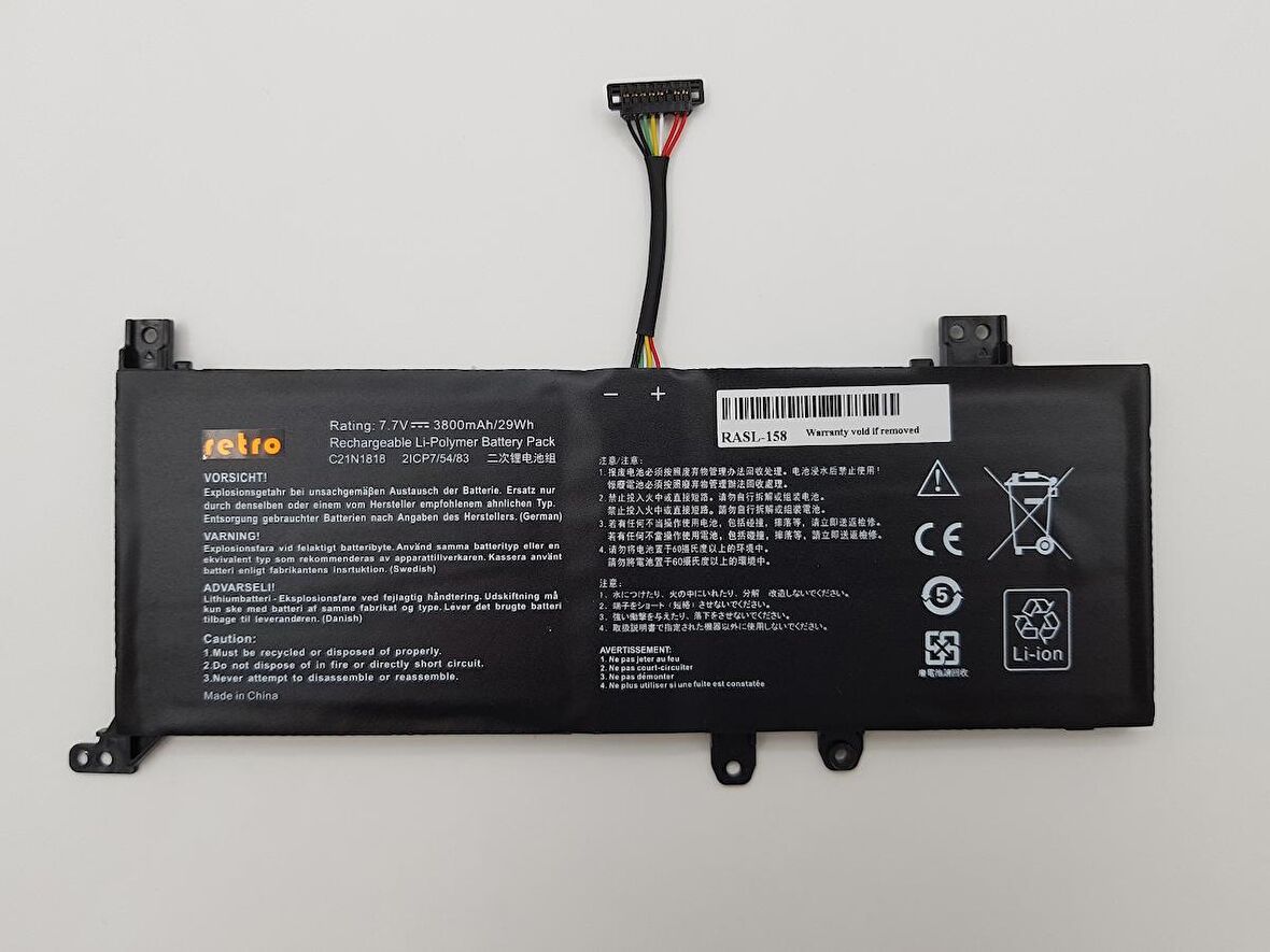 Asus B21N1818-1 Notebook Bataryası Laptop Pil