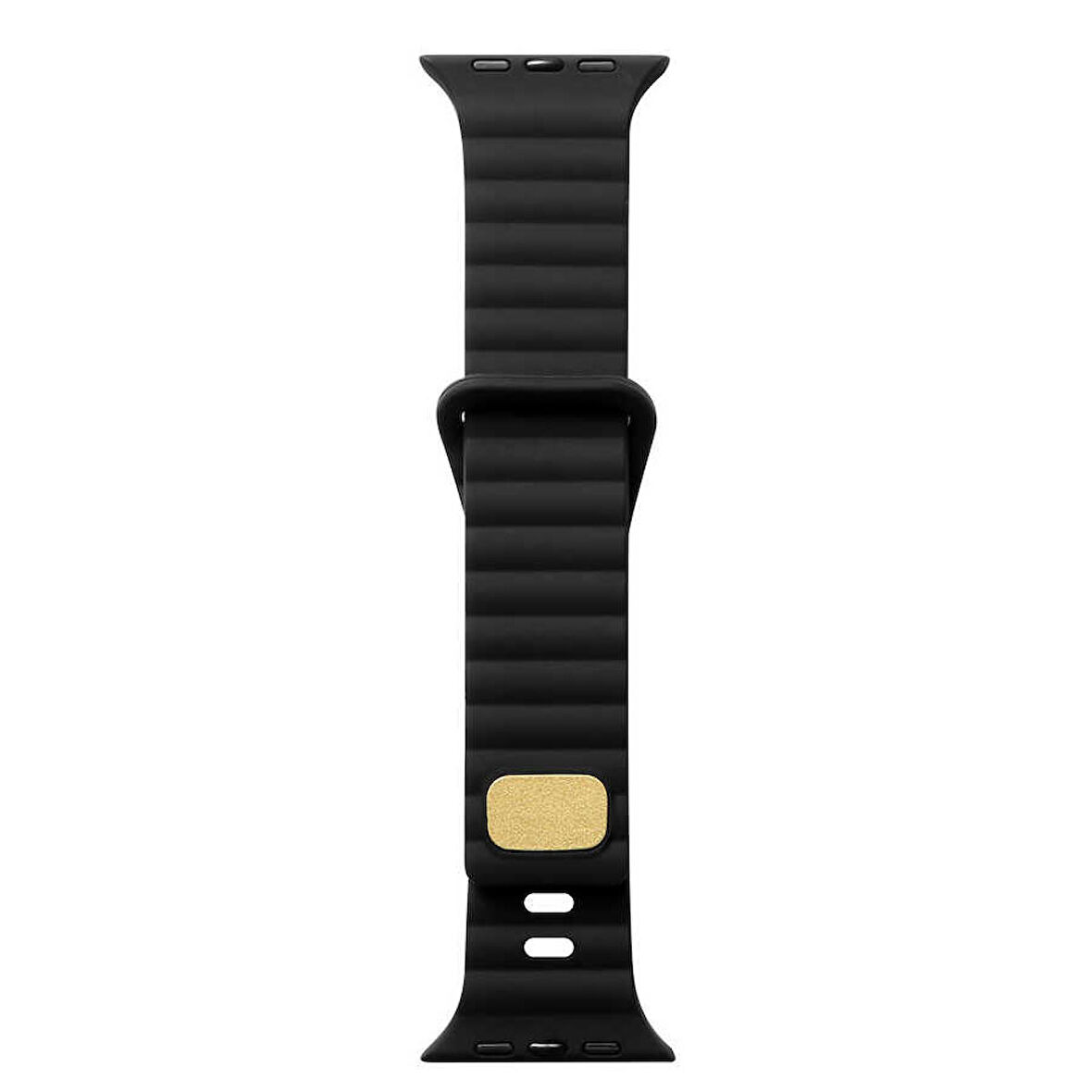 Gpack Apple Watch 9 41mm Kordon Silikon Metal Tokalı Ayarlanabilir KRD73