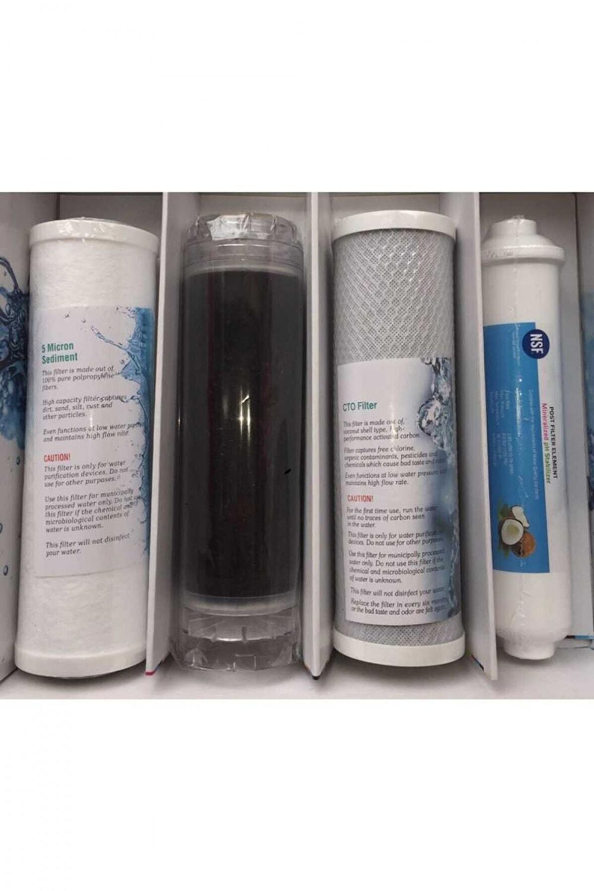 Ihlas Aura Cebilon Compact Su Arıtma Filitresi 4‘lü Filtre Seti Lüx Seri