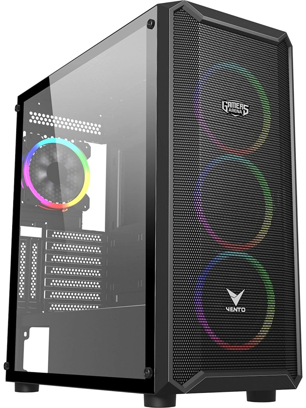 VENTO VG16AL MESH FSP 650W 80+ HYPER PRO 4x120MM RGB FAN E-ATX GAMING KASA