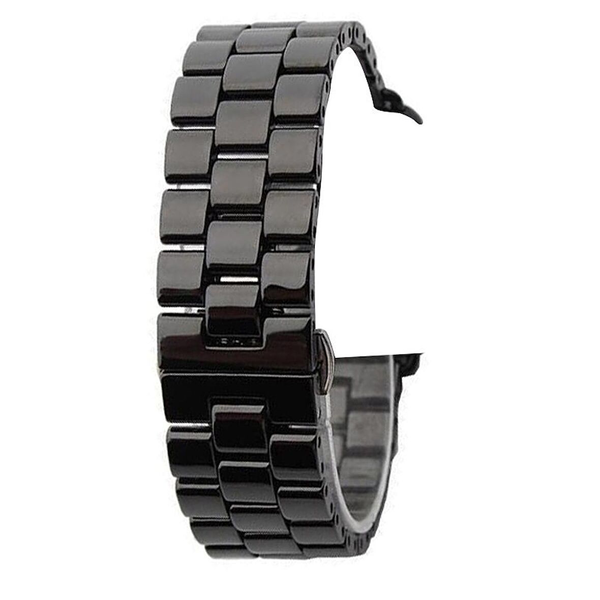 Gpack Apple Watch 9 45mm Kordon Parlak Seramik Kaplama Metal ZR