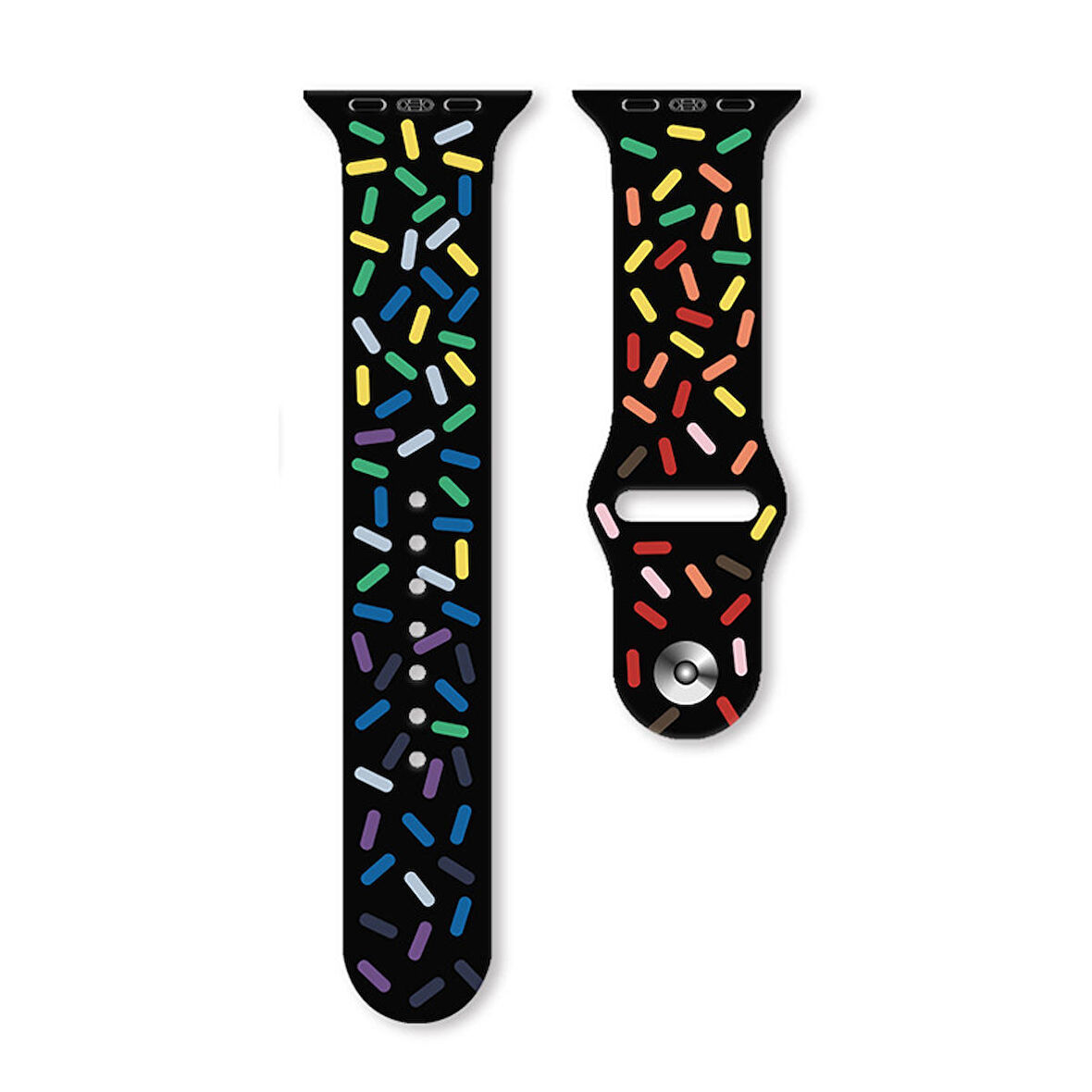 Gpack Apple Watch 9 45mm Kordon Silikon Pride Spor Pozitif Renkler Sc10