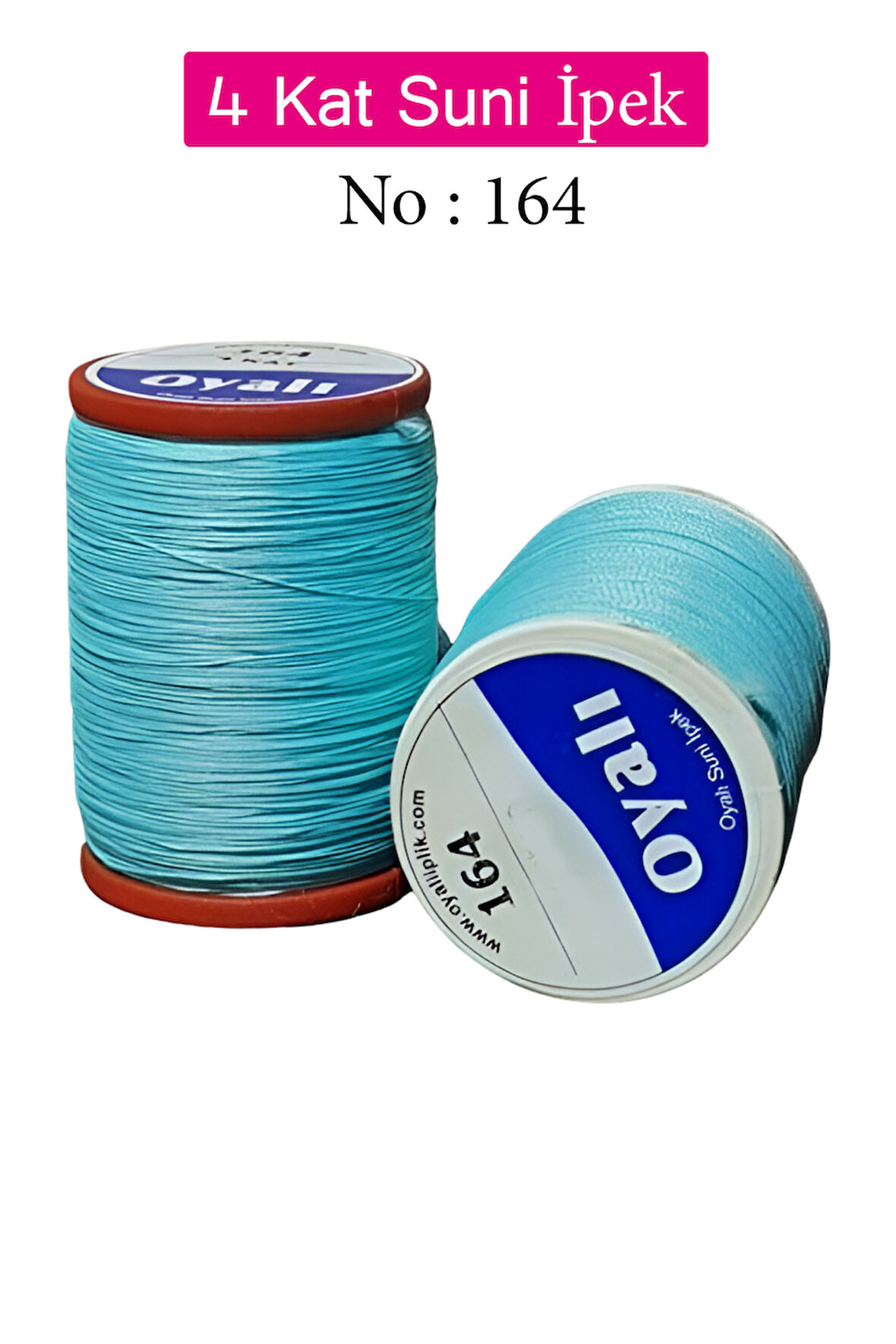 Oyalı 4 Kat Suni İpek İplik İğne Oyası Boncuk İpi Tığ Oyası No:164