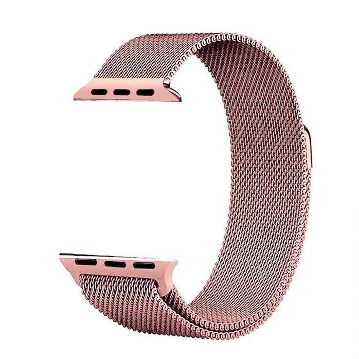 Gpack Apple Watch SE 2 2023 44mm Kordon Hasır Metal Örgülü Ayarlanabilir