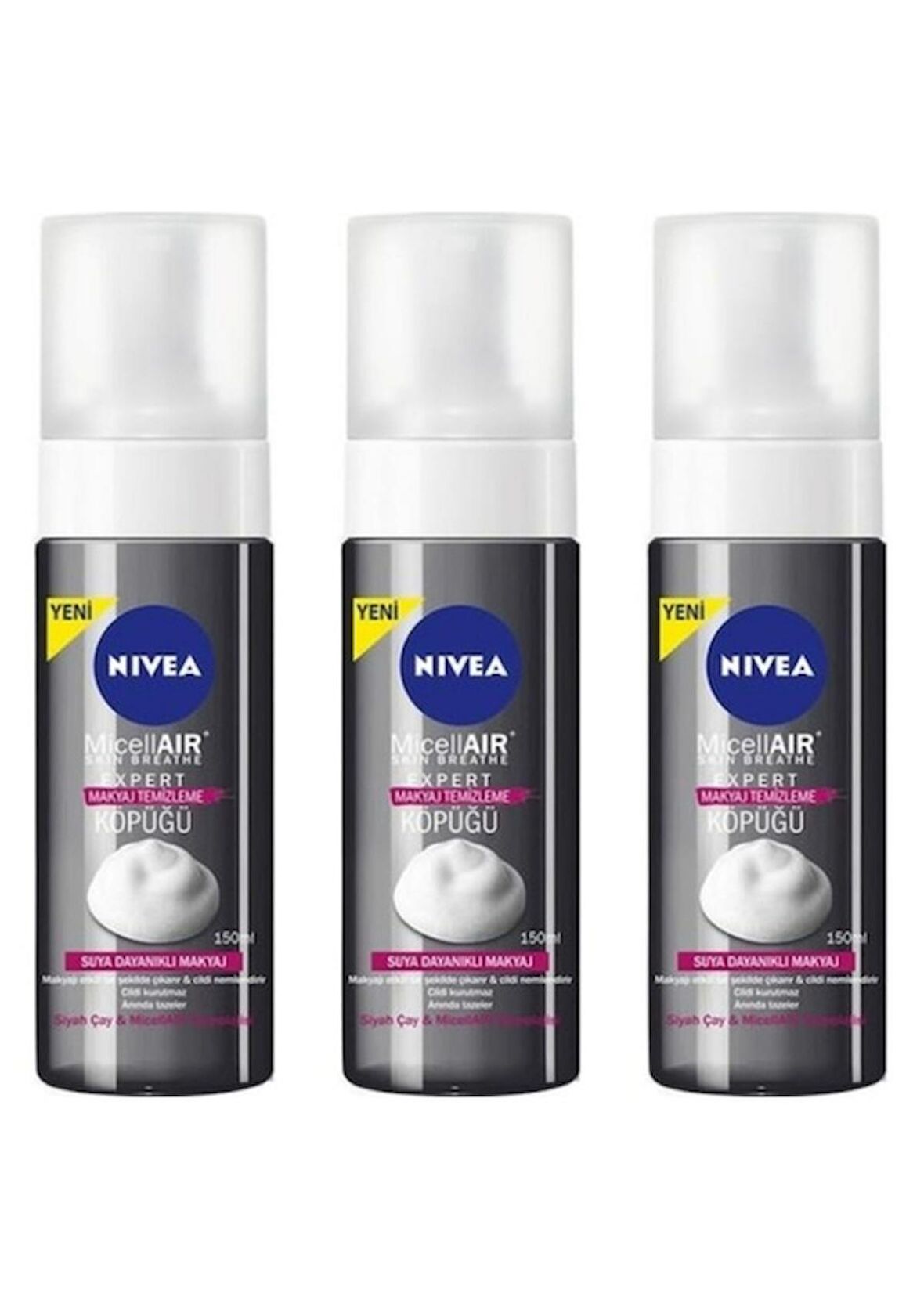 Nivea Micellair Expert Makyaj Temizleme Köpüğü 3 x 150 ML