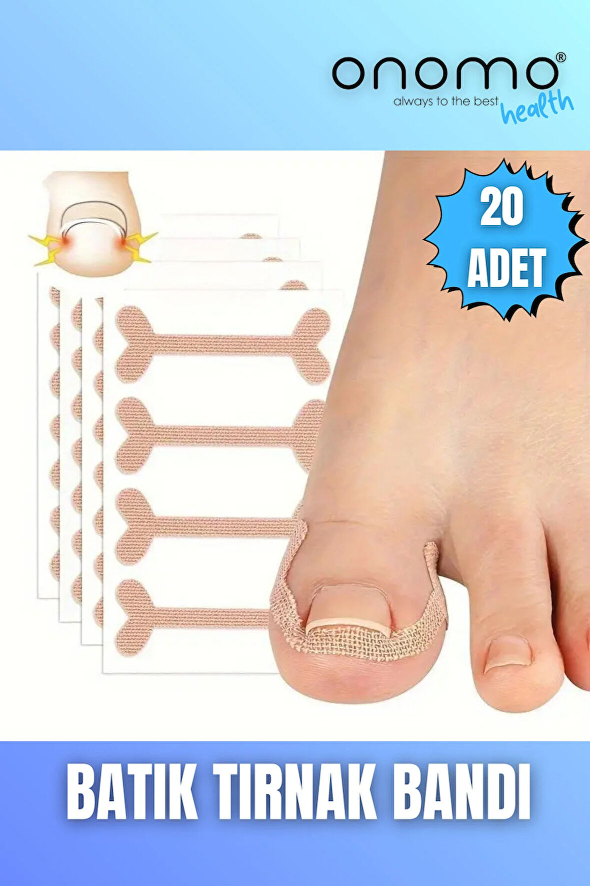 Health Batık Tırnak Bandı 20 Adet