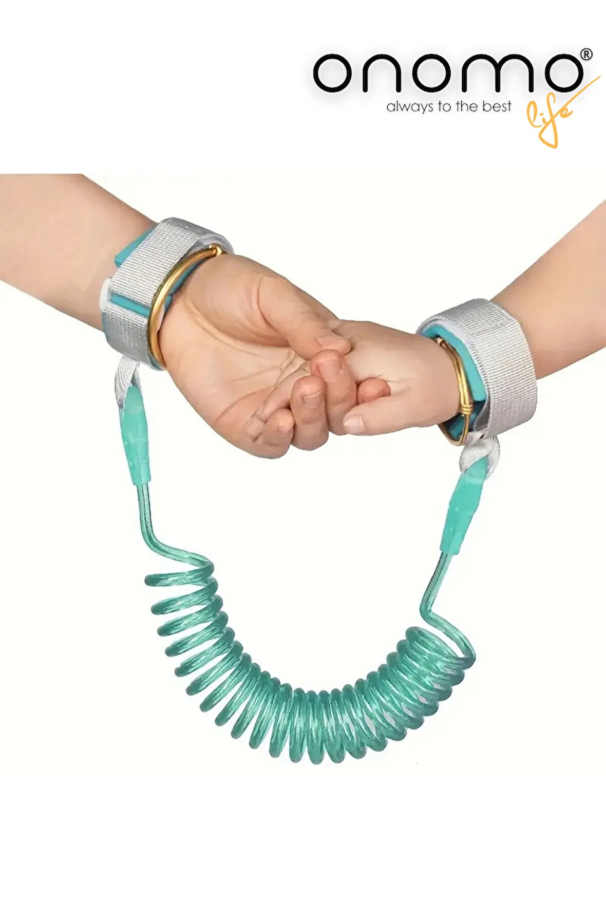 Life Yeşil Çocuk Bebek Kaybolma Önleyici Yürüyüş Emniyet Kemeri Anne Bileklik Güvenlik Bilekliği