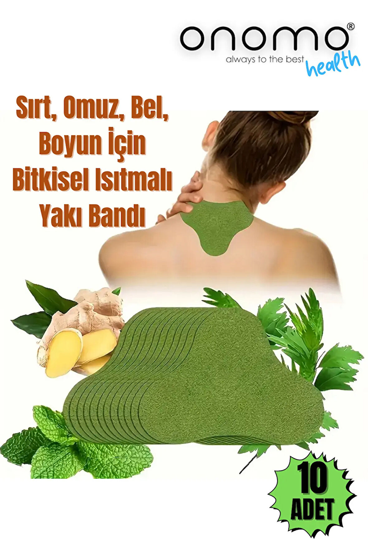 Health Sırt, Omuz, Bel, Boyun, Fıtık Için Bitkisel Isıtmalı 10 Adet