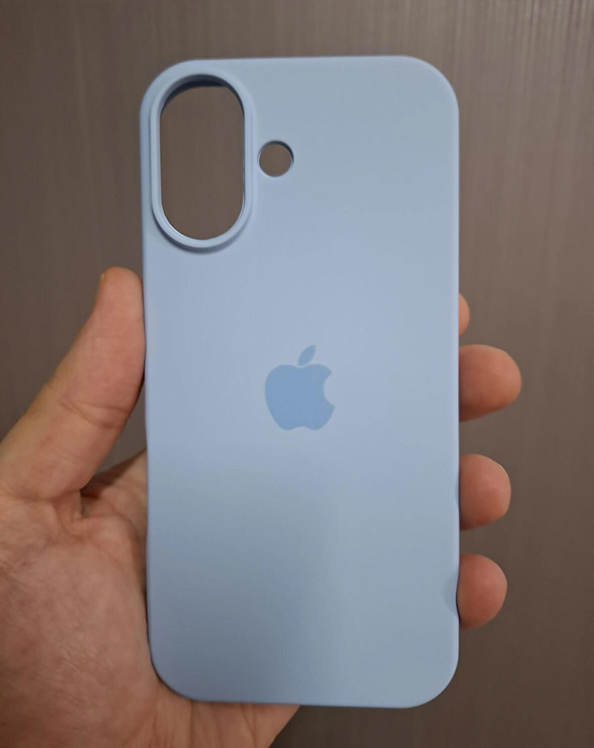 iPhone 17 Uyumlu Silikon İçi Kadife Logolu Lansman Kılıf