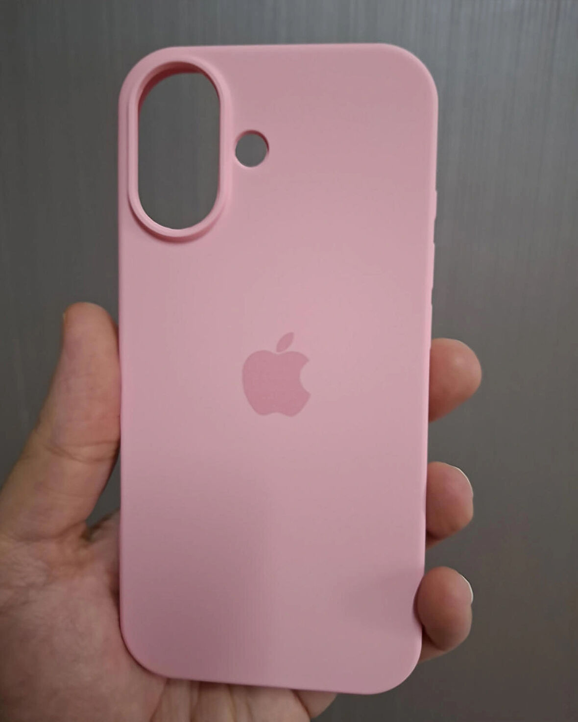 iPhone 17 Uyumlu Silikon İçi Kadife Logolu Lansman Kılıf