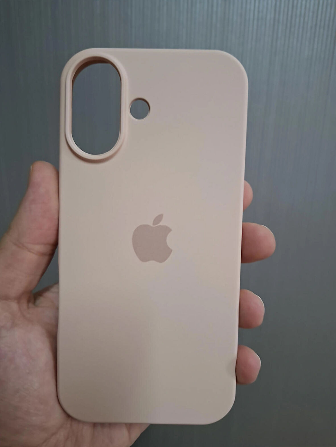 iPhone 17 Uyumlu Silikon İçi Kadife Logolu Lansman Kılıf