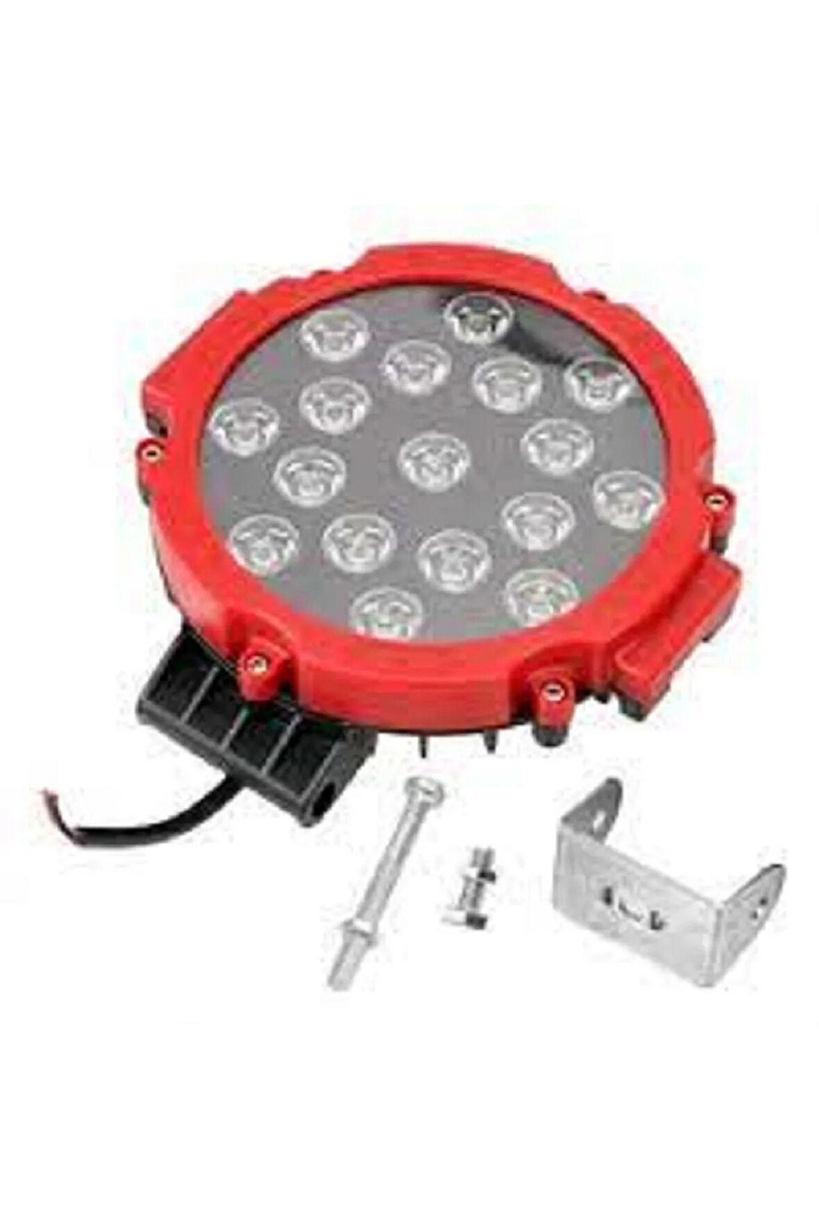 OffRoad Led Projektör Spot Delici 17Led 51W 6500K 1 ADET 12V 24V sis lambası kamyon tekne SUV ATV