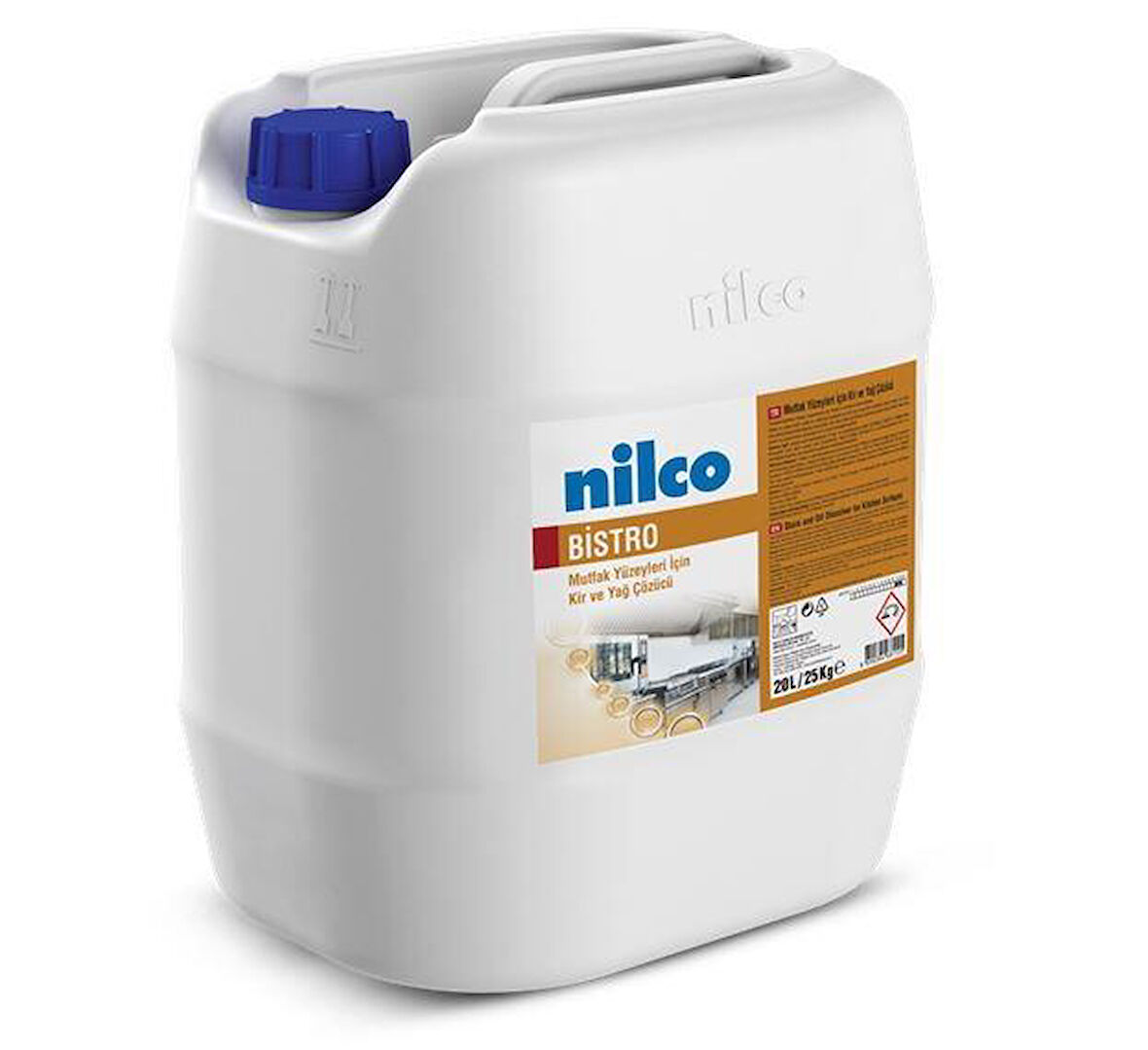 Nilco BISTRO 20L/22,4 KG MUTFAK YÜZEYLERİ İÇİN KİR VE YAĞ ÇÖZÜCÜ