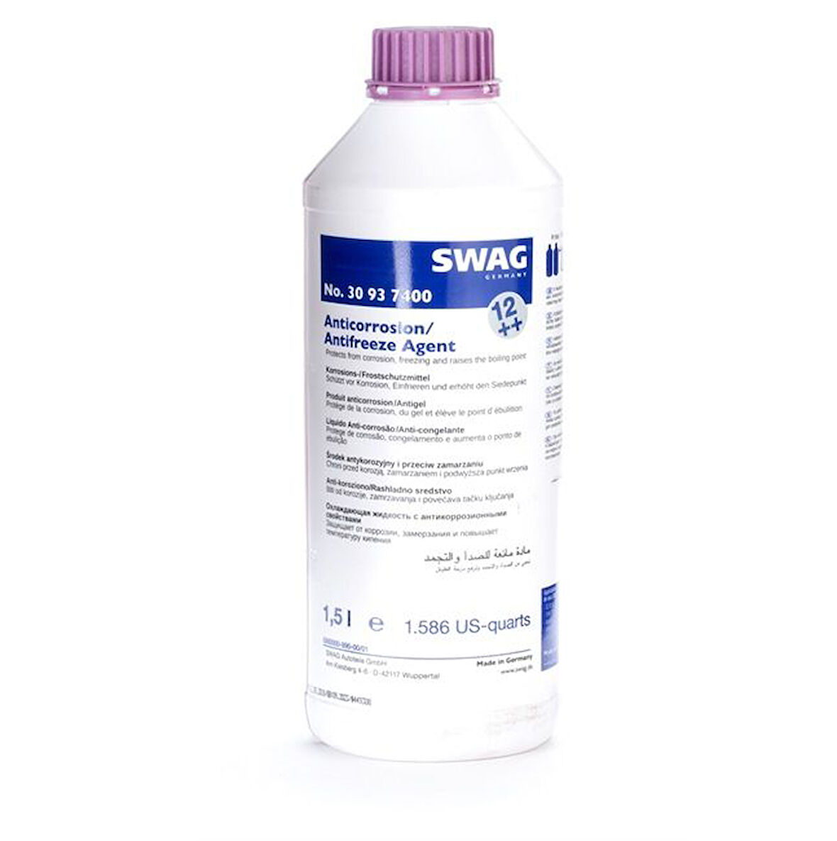 SWAG 30937400-VW ONAYLI ANTİFRİZ G12+ G13 EFLATUN 1.5 LT--///