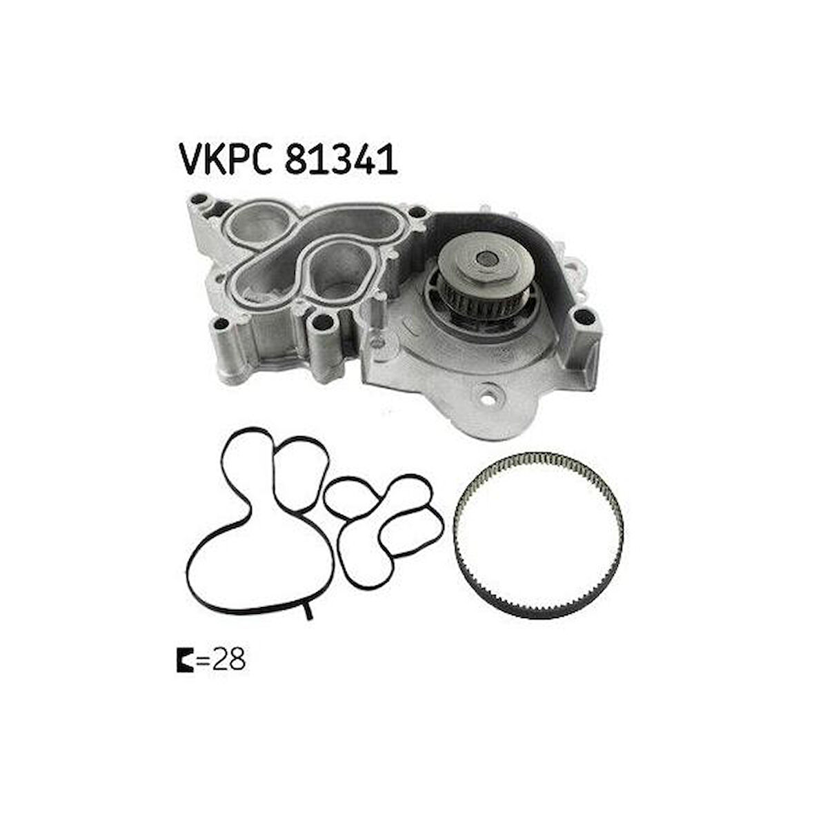 SKF VKPC81341-DEVİRDAİM KOMPLE SKODA YETI 1.4 TSI > 04E121600AL((-2188