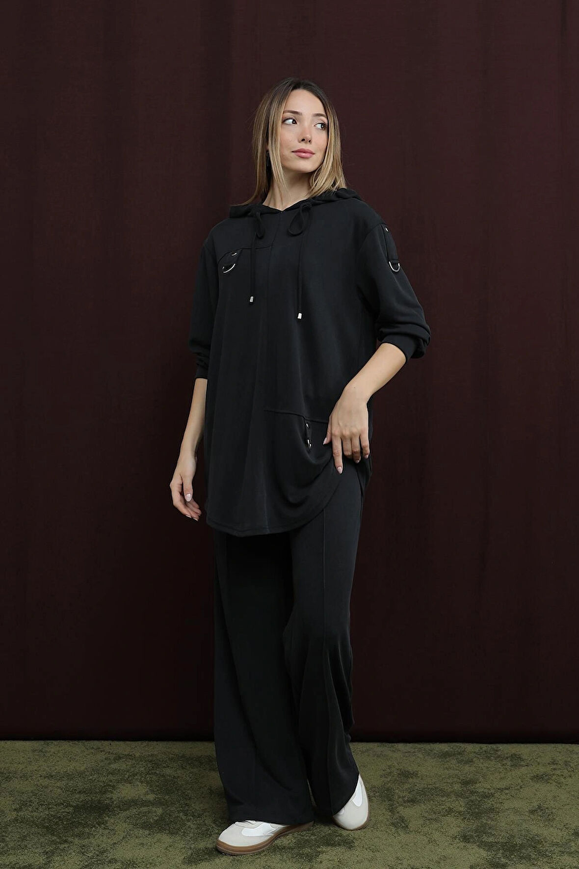 Puane Puane Oversize Kapişonlu Takım