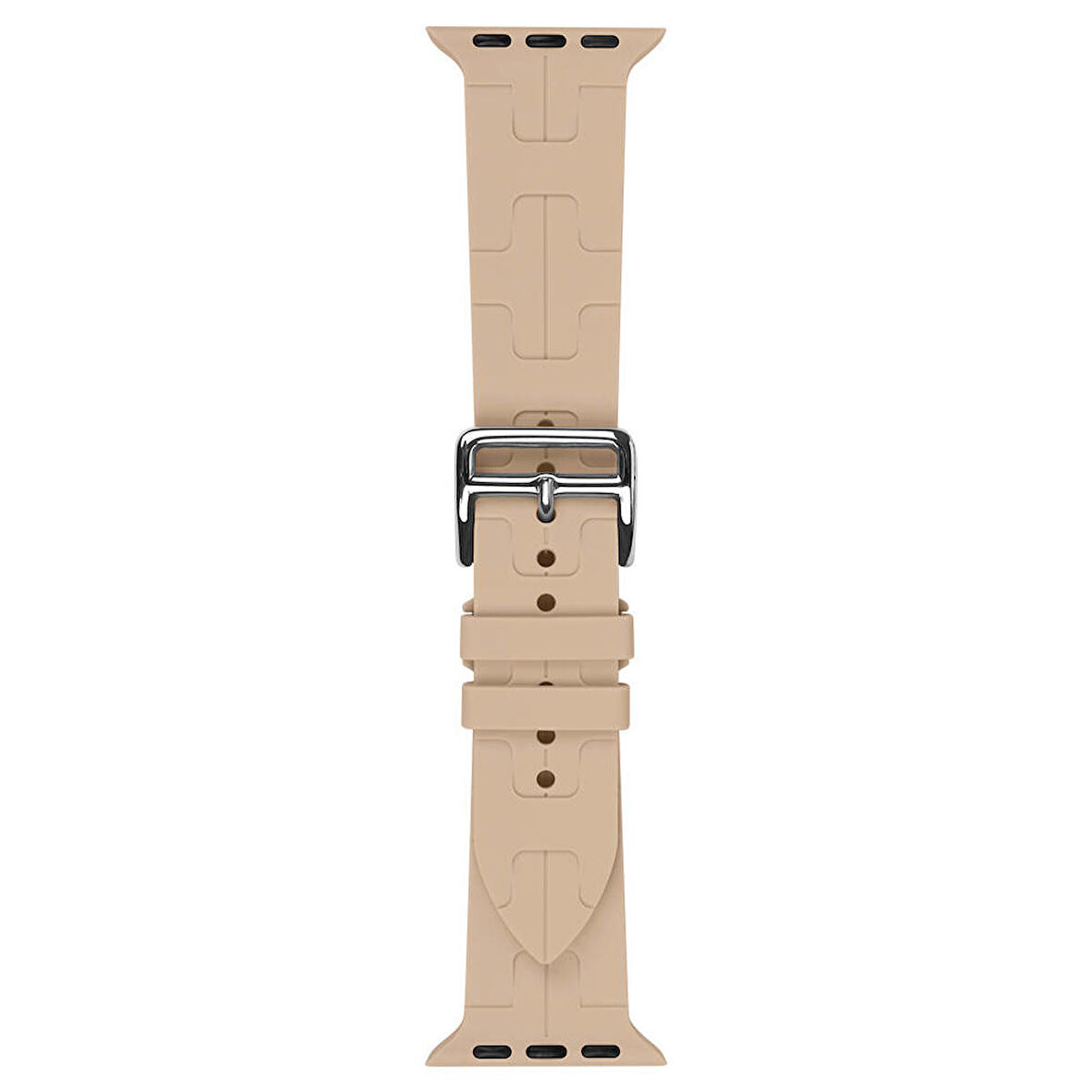 Gpack Apple Watch Series 8 45mm Uyumlu Kordon Katman Görünüm Spor Silikon KRD92
