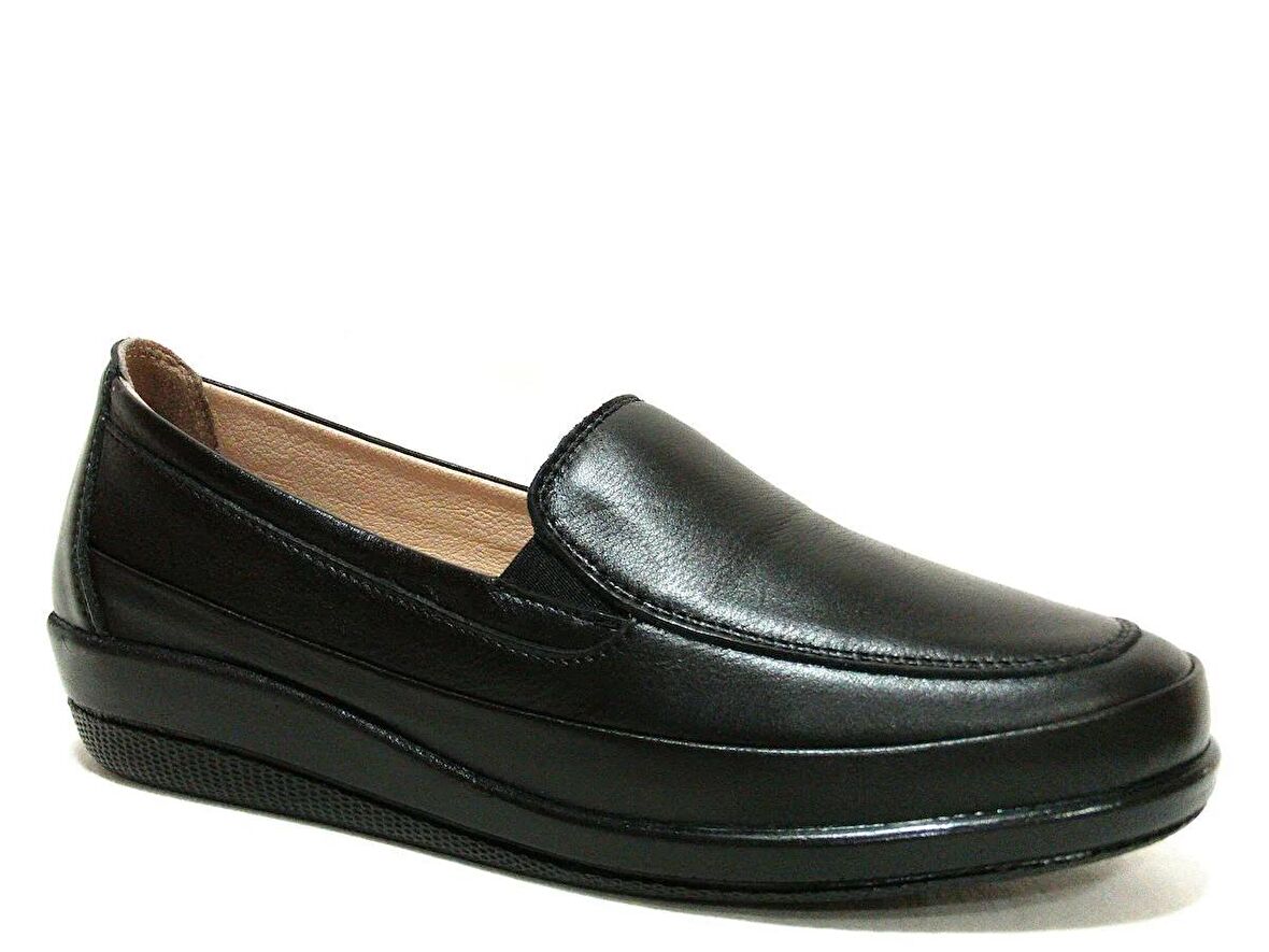 Dr.ongo Siyah Hakiki Deri Jelli Ortopedik Comfort Ayakkabı