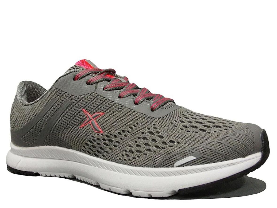 Kinetix Gri Pembe Bağcıklı Sneakers Spor Ayakkabı