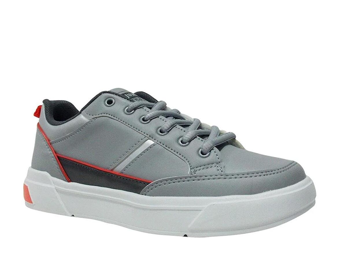 Jump Gri Füme Turuncu Bağcıklı Athletics Sneakers Spor Ayakkabı