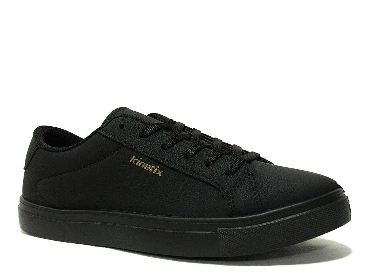 Kinetix Siyah Altın Bağcıklı Sneakers Spor Ayakkabı