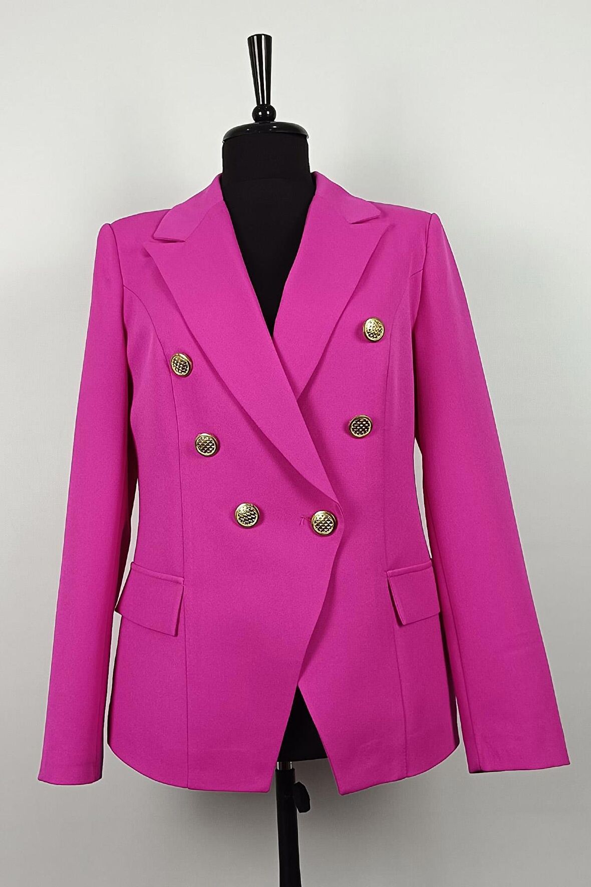 Blazer Ceket Fuşya C1002