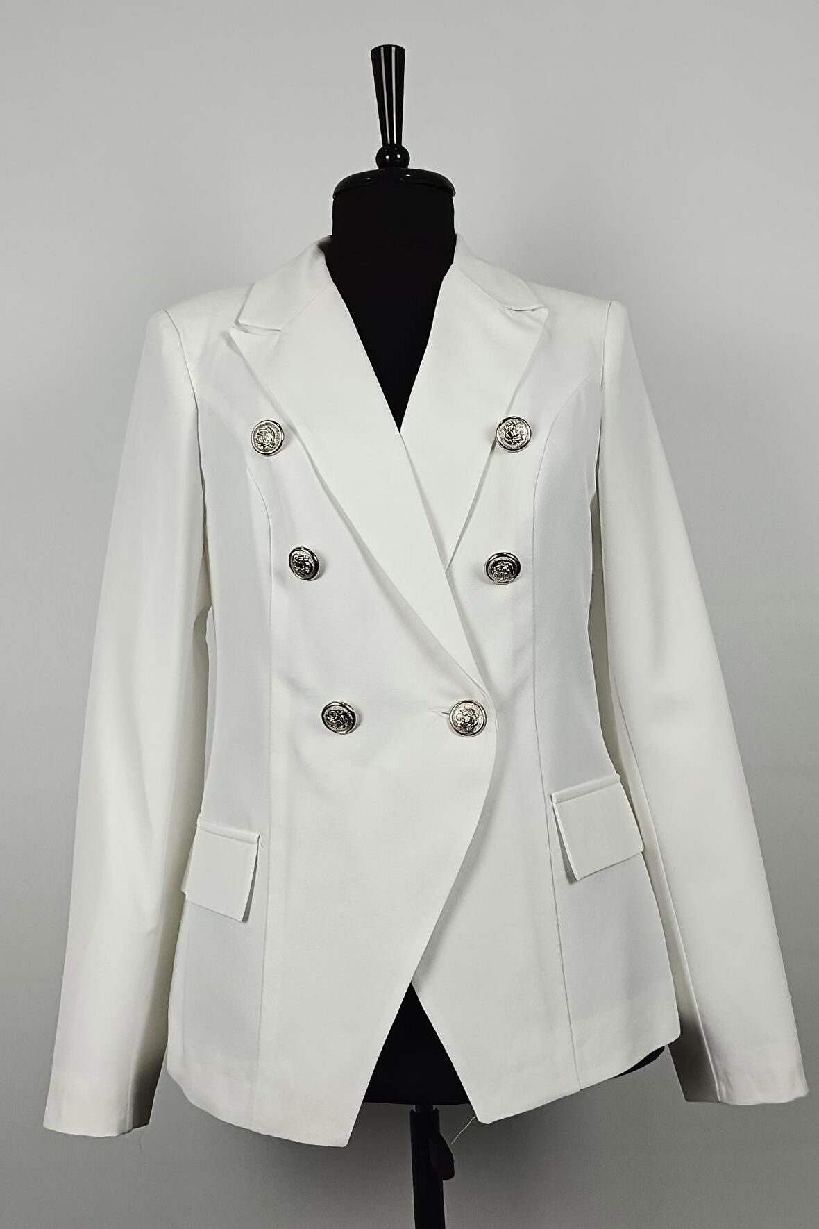 Blazer Ceket Beyaz C1002