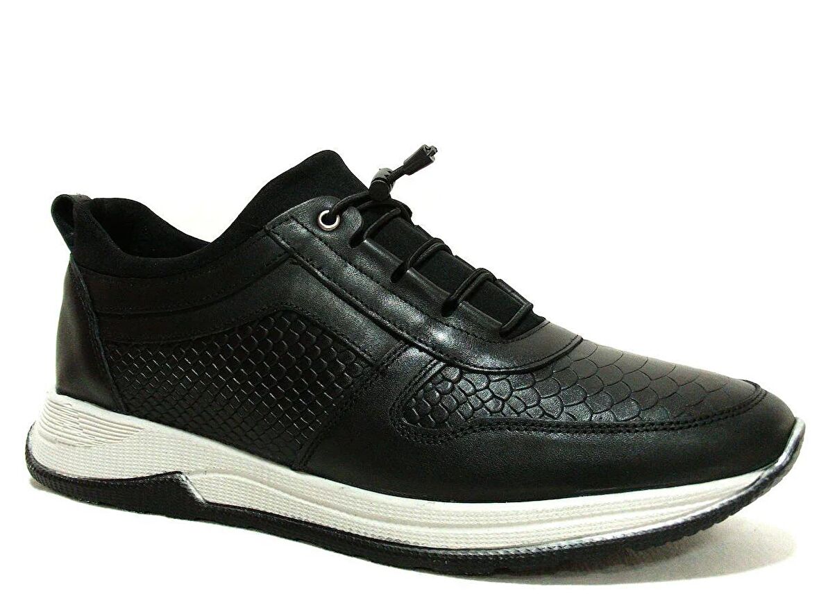 Dropland Siyah Bağcıksız Jelli Anatomik Comfort Sneakers Ayakkabı