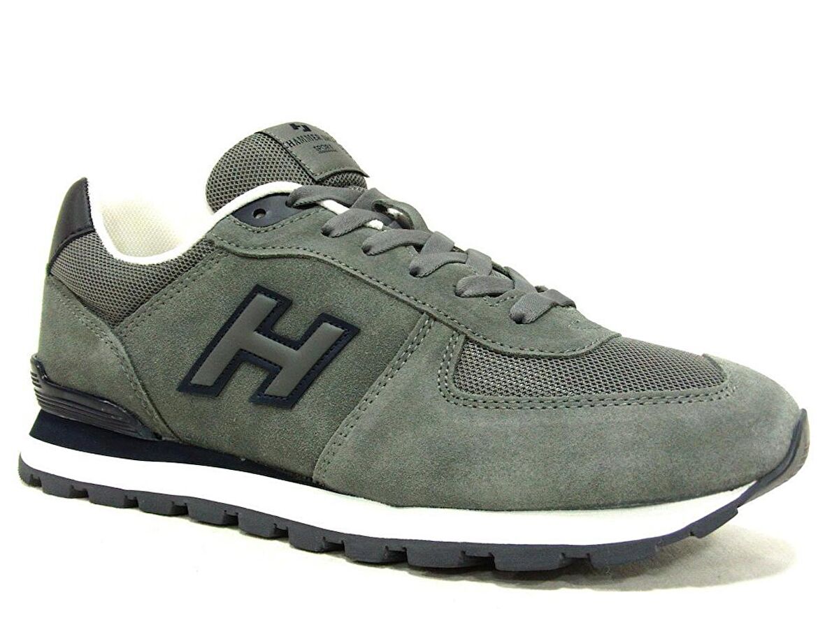 Hammer Jack Gri Lacivert Sneakers Bağcıklı Spor Ayakkabı