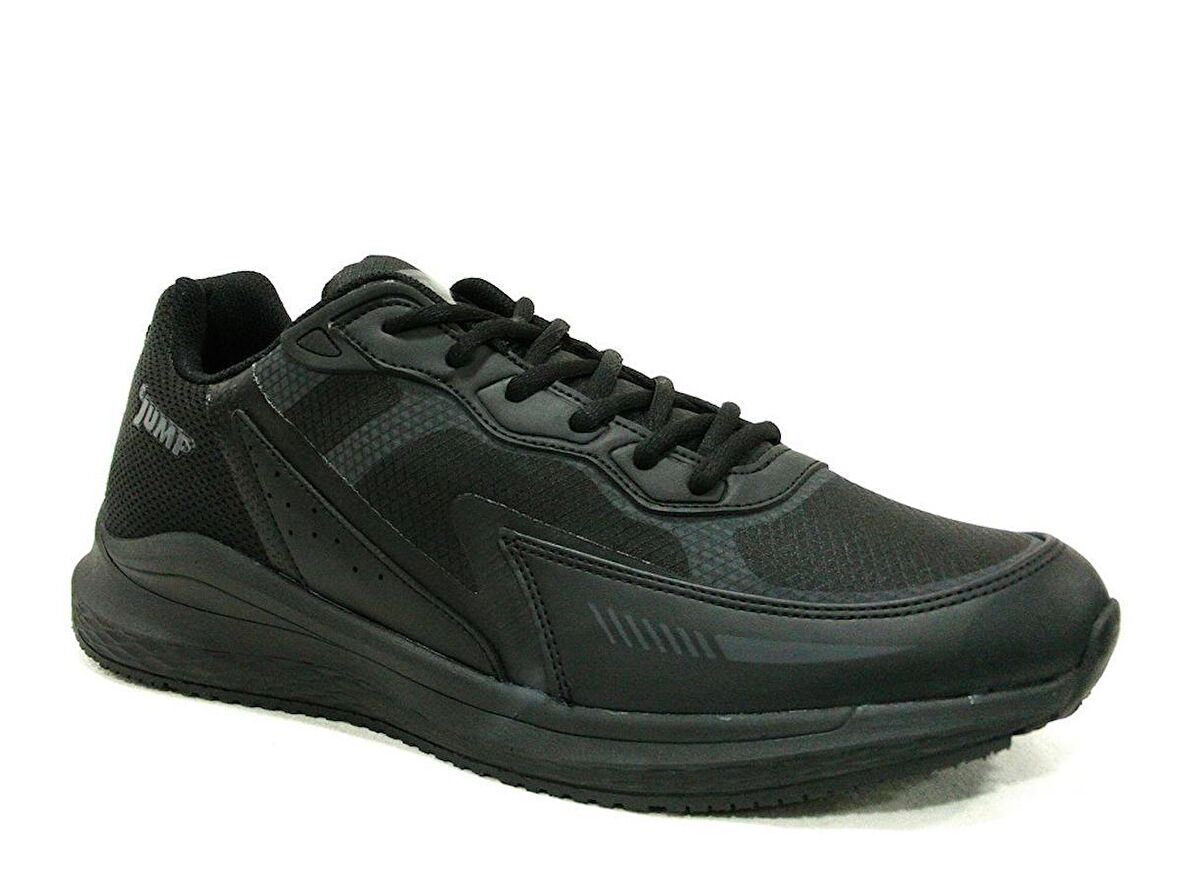 Jump Siyah Sneakers Bağcıklı Spor Ayakkabı