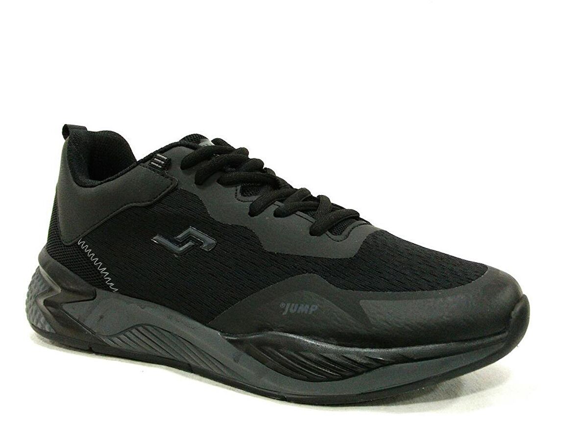 Jump Siyah Sneakers Bağcıklı Spor Ayakkabı