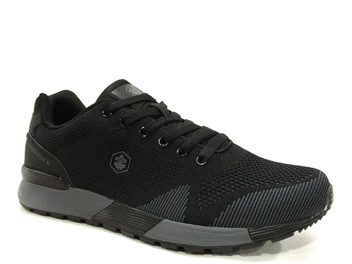 Lumberjack Siyah Gri Bağcıklı Sneakers Spor Ayakkabı
